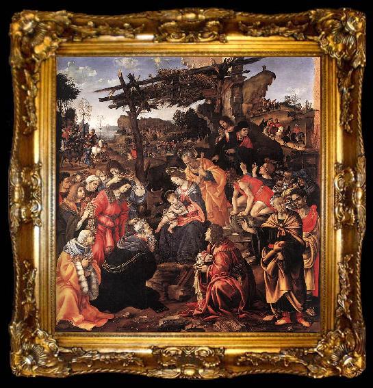 framed  LIPPI, Filippino Adoration of the Magi sg, ta009-2